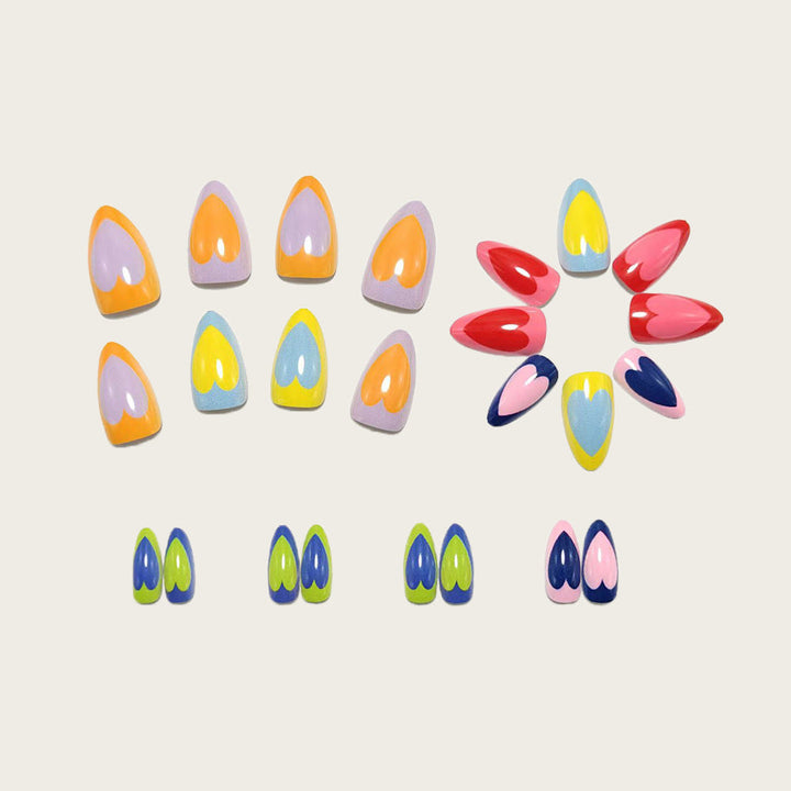 Artificial nails with cheerful heart design Kalsten