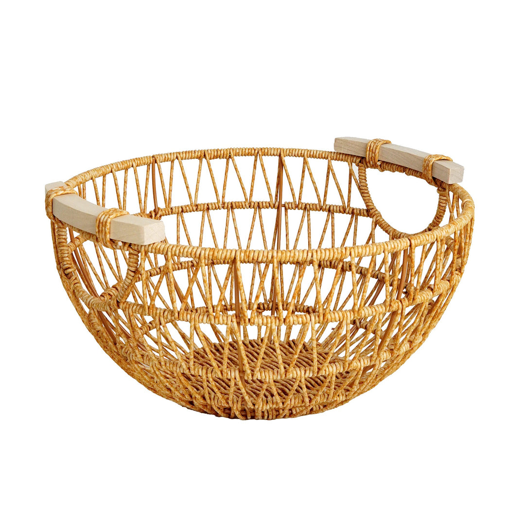 Ladies Decorative Storage Basket with Wooden Handles Kalsten