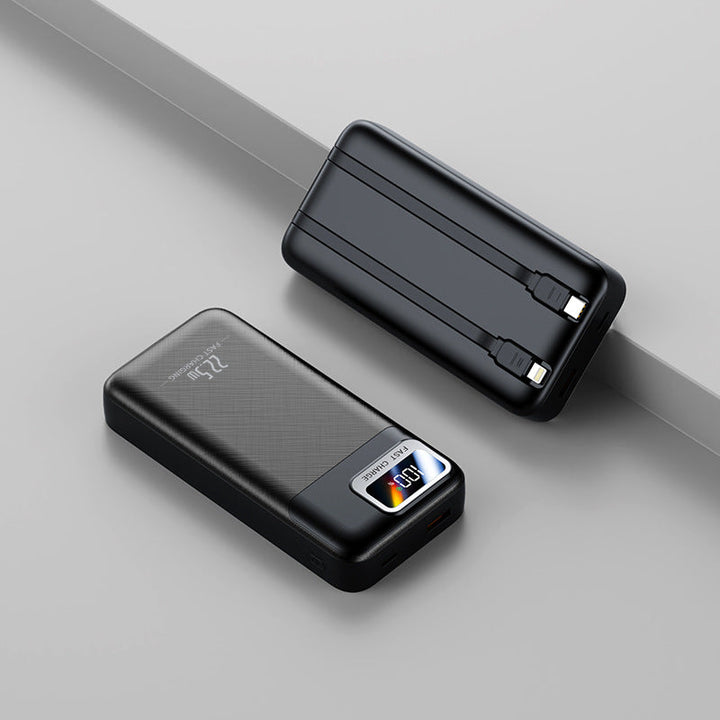 Portable power bank with intelligent cable management and digital display Kalsten
