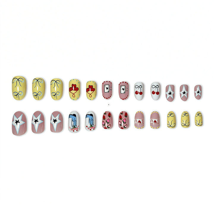 Artistic Cherry Blossom Press-On Nails Kalsten