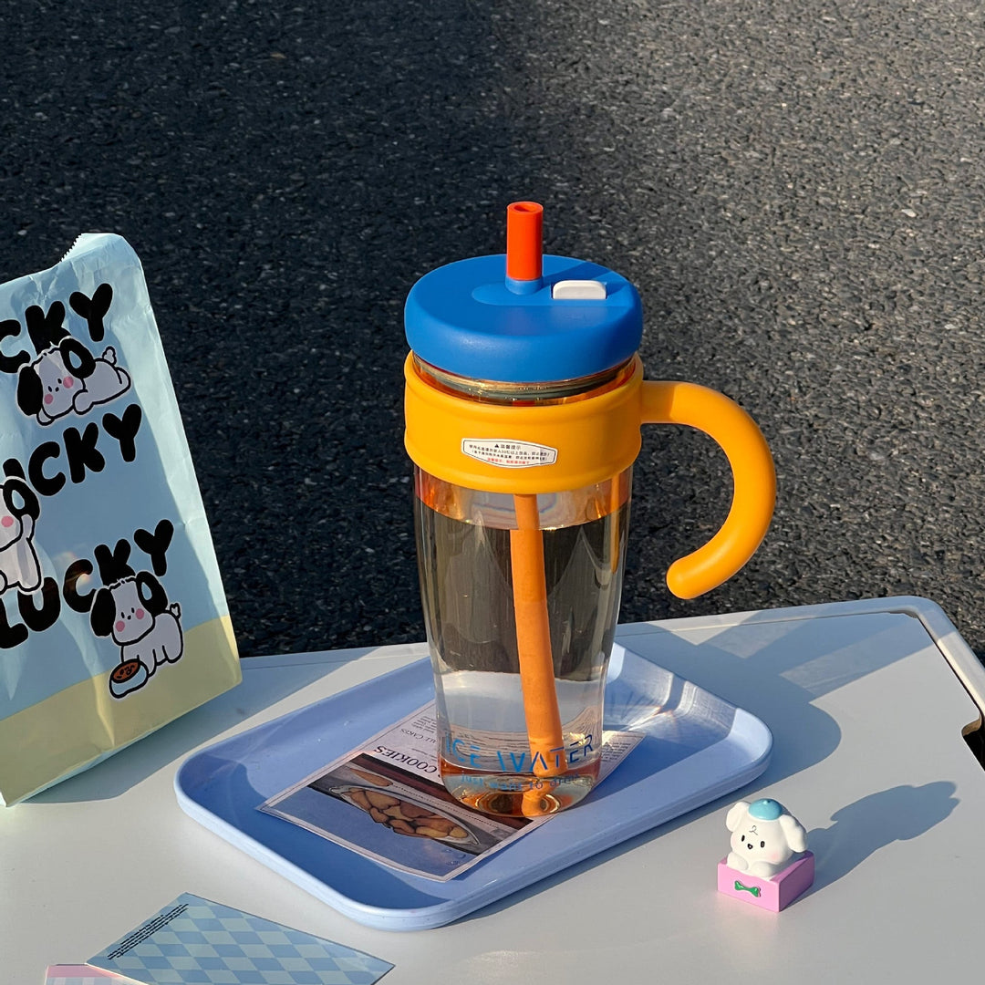 Women's Multifunctional Coffee Mug with Straw Kalsten