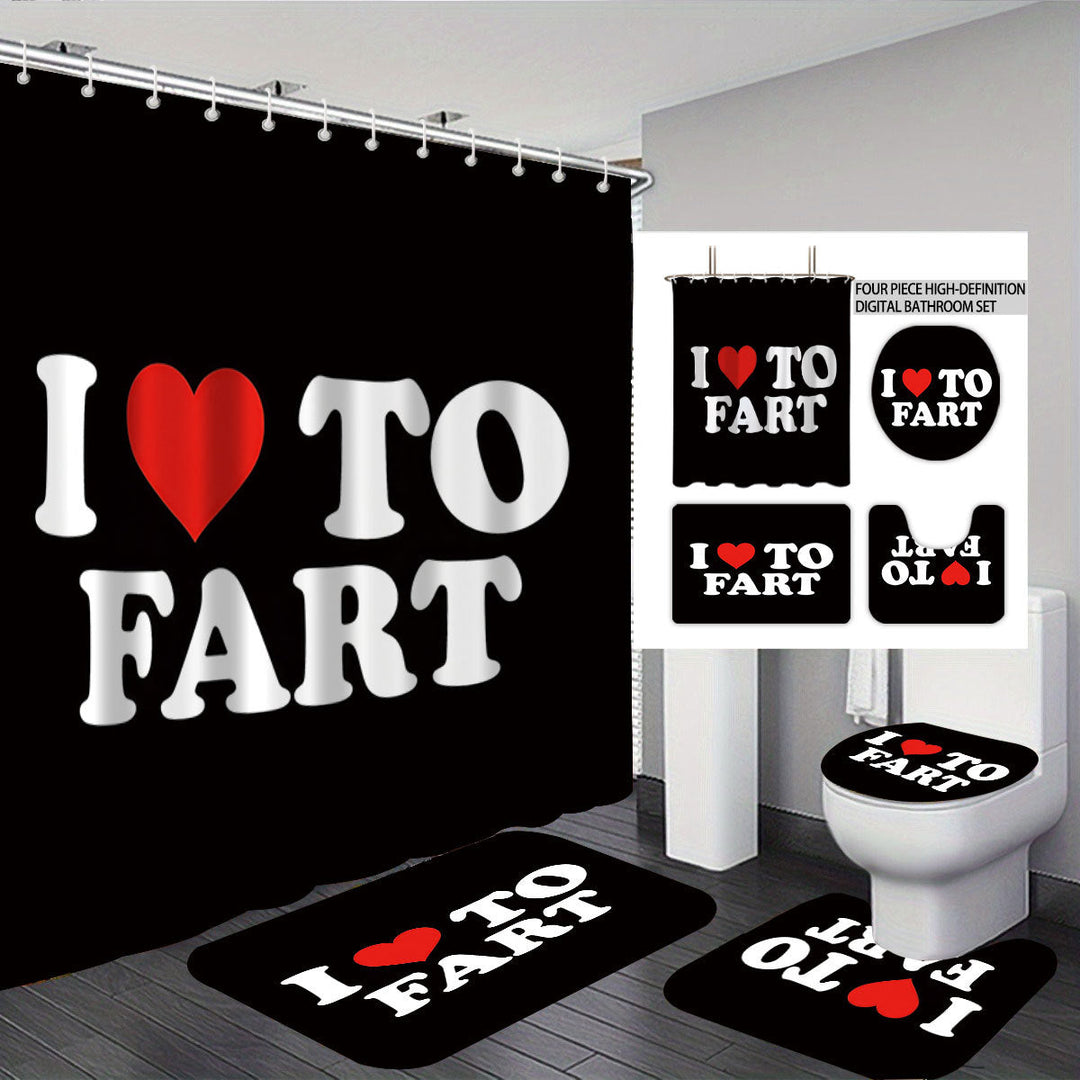 Bathroom Rules Digital Bathroom Décor Set Kalsten