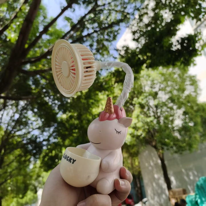 Unisex Portable Mini Fan with Unique Unicorn Design Kalsten