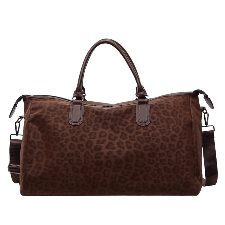 Stylish Leopard Print Travel Duffel Bag