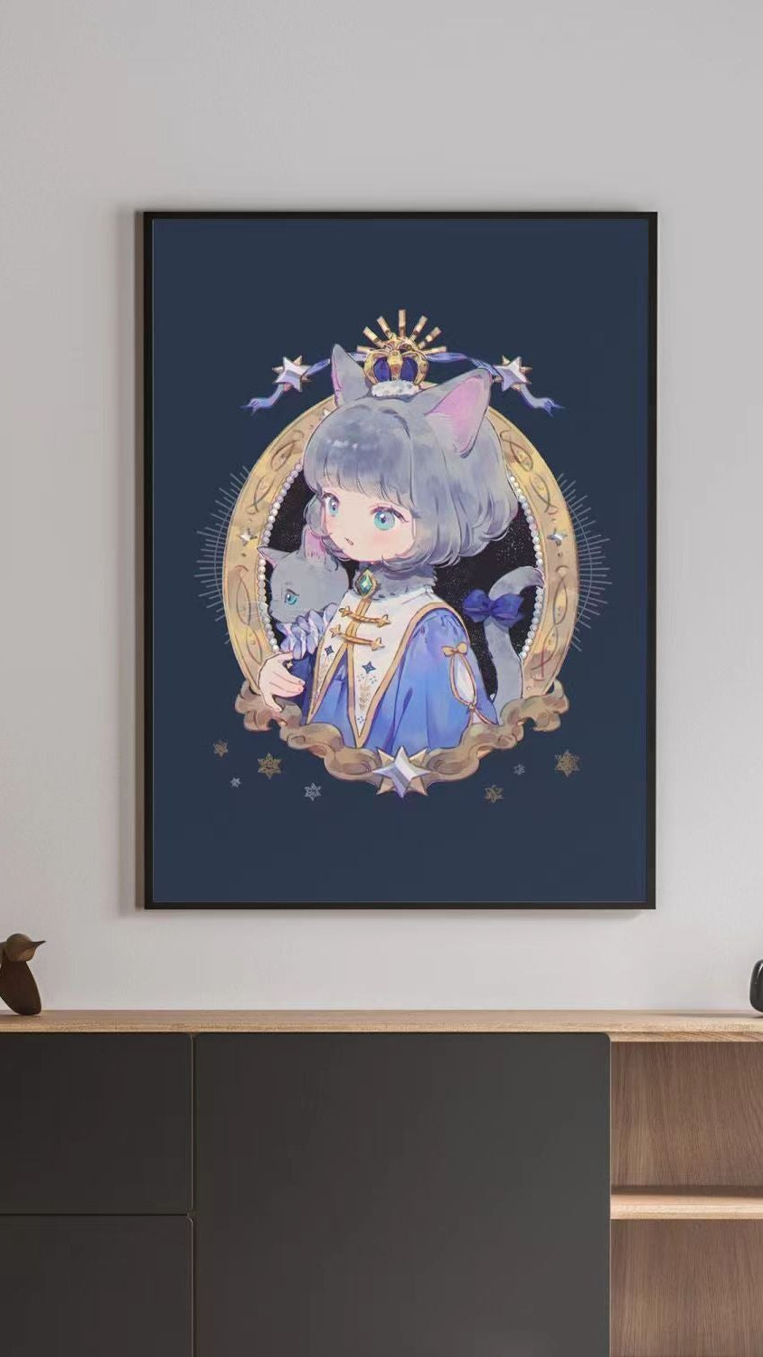 Illustrated Fantasy Character Canvas Art Print Kalsten