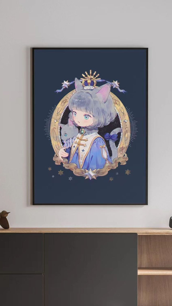 Illustrated Fantasy Character Canvas Art Print Kalsten