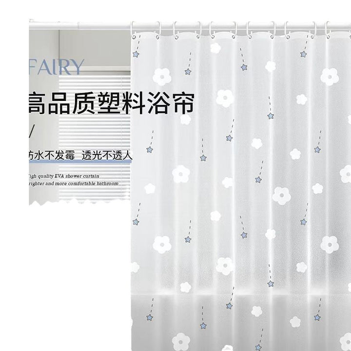 Delicate Floral Pattern Shower Curtain Kalsten