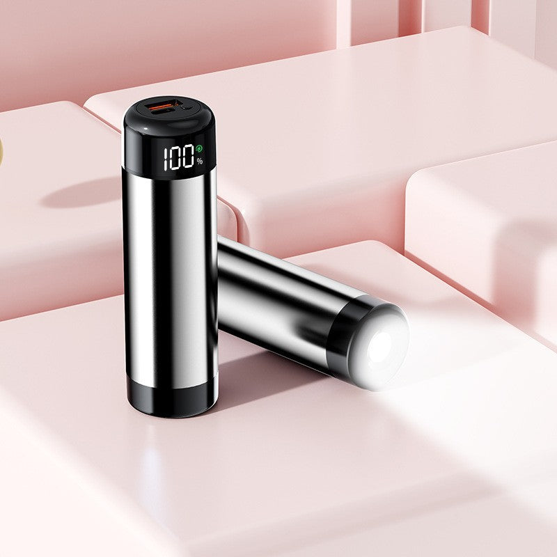 Power bank with digital charging display and integrated flashlight Kalsten