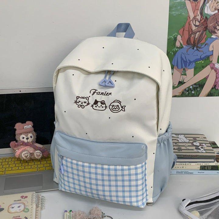 Cute Animal Embroidered Backpack Kalsten