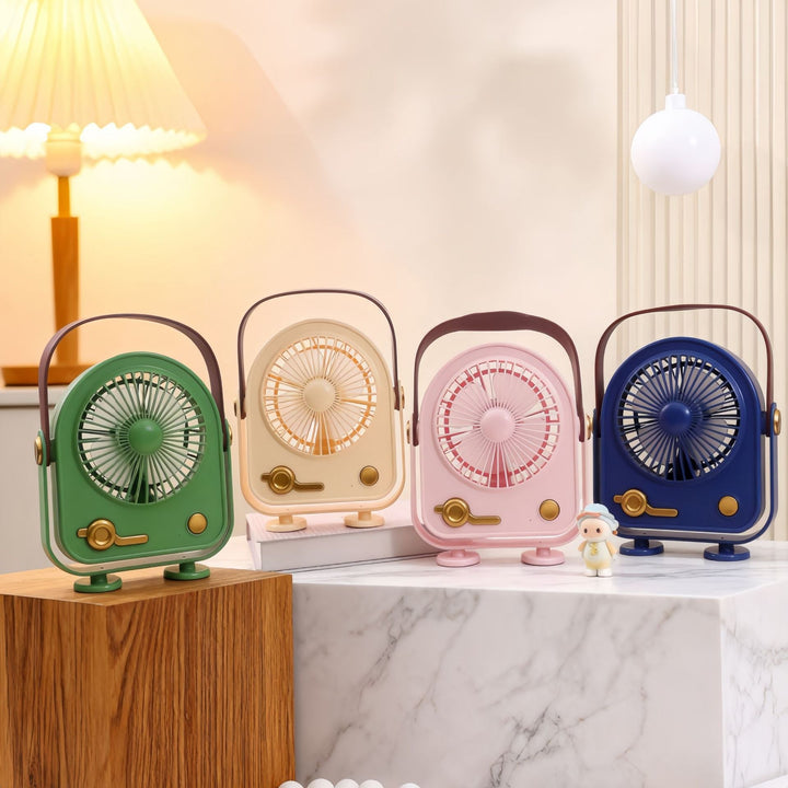 Ladies Portable Table Fan in Retro Design Kalsten