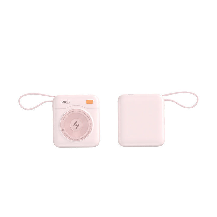 Compact power bank with integrated cable and LED display Kalsten