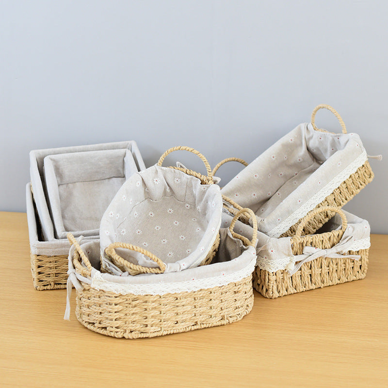 Rectangular Woven Storage Baskets Acalora