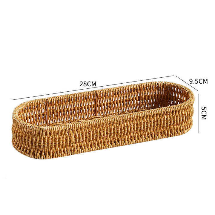 Oval Woven Storage Tray Kalsten