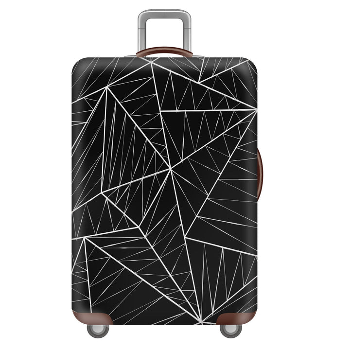 Unisex non-elastic suitcase cover with tropical leaf pattern, stretch protective cover for hard shell and soft case Kalsten