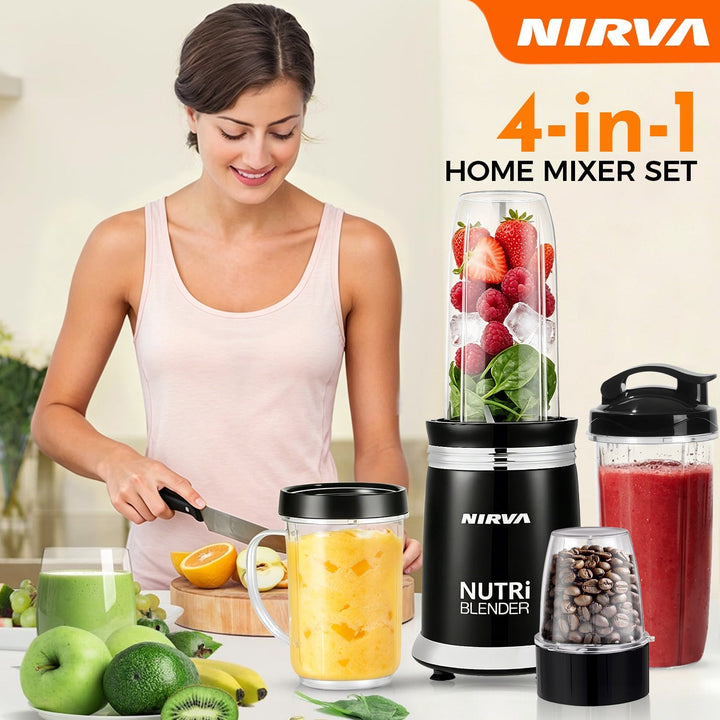 High-Power Multi-Functional Electric Blender with Chopper and Juicing Attachments Kalsten