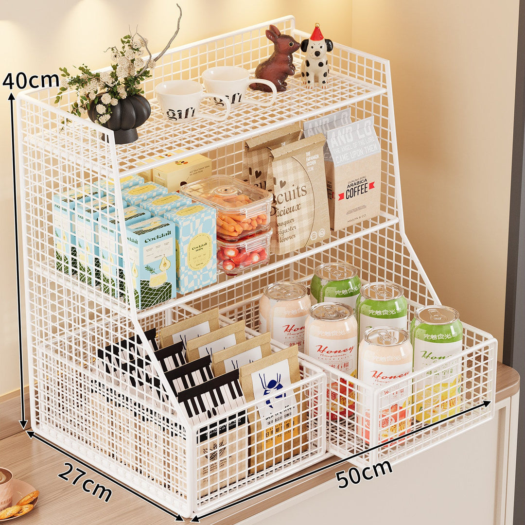 Rustic Two-Tier Storage Shelf Kalsten