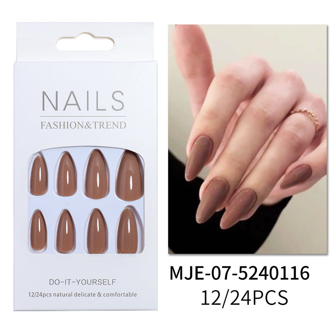 Natural Finish Press-On Nail Set Kalsten