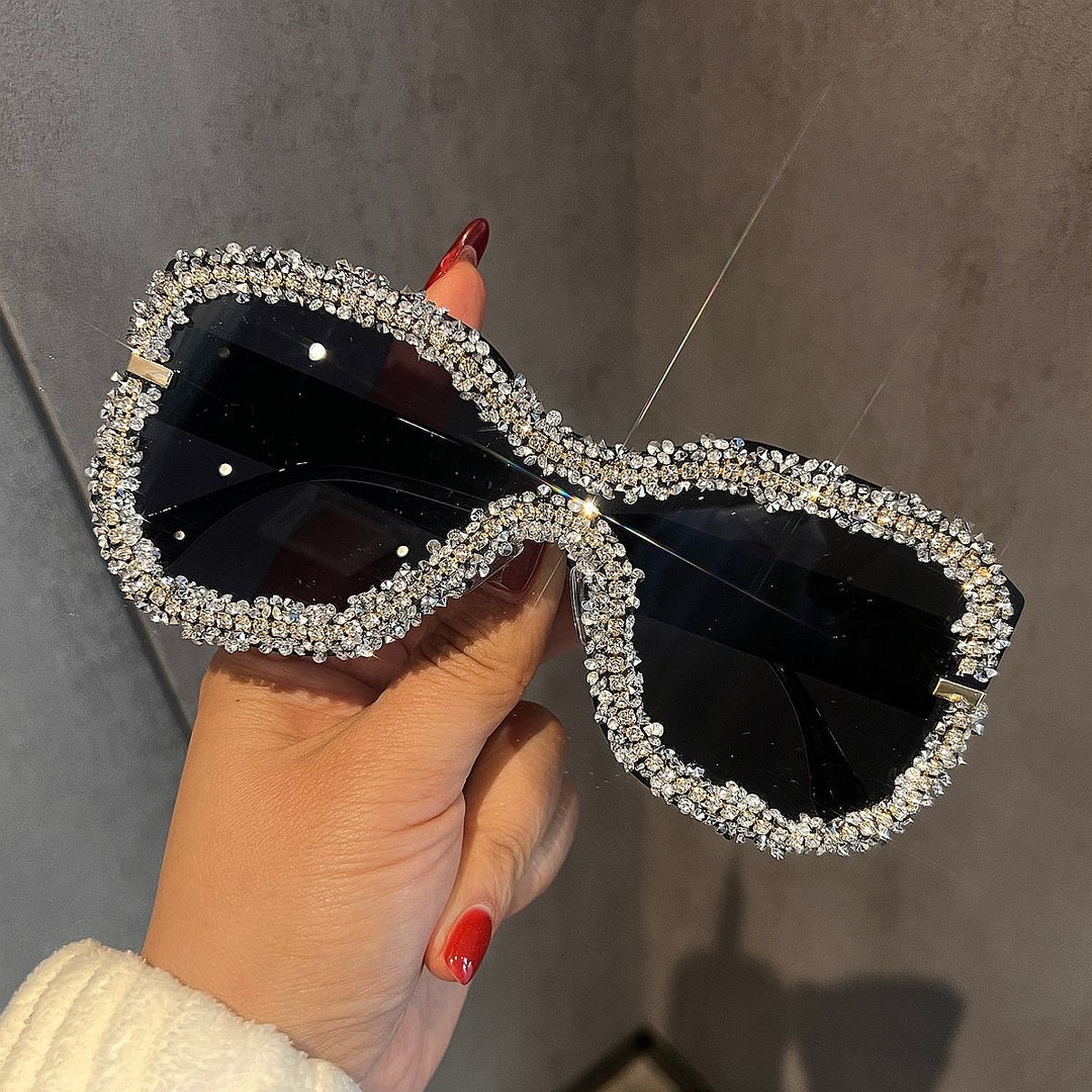 Women's Glamorous Sunglasses with Striking Crystal Frame Kalsten