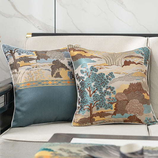 Embroidered Decorative Throw Pillow