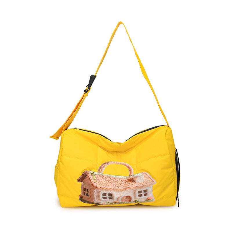 Fashionable Shoulder Bag with Unique Design and Practical Compartments Kalsten