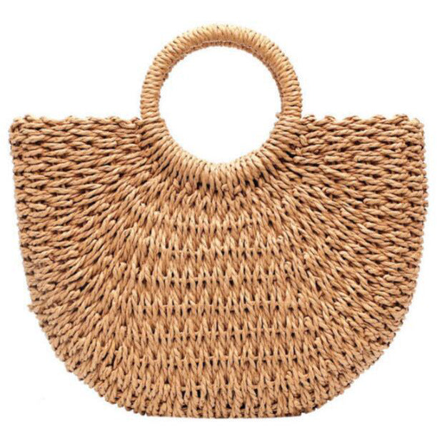Beach bag made of hand-woven natural material Kalsten