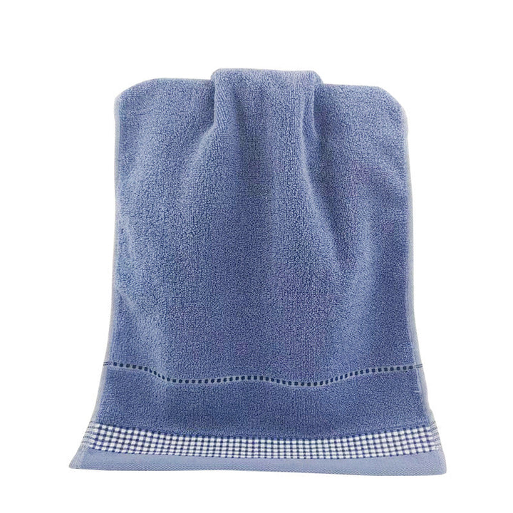 Terry Bath Towel with Fine Check Border Kalsten