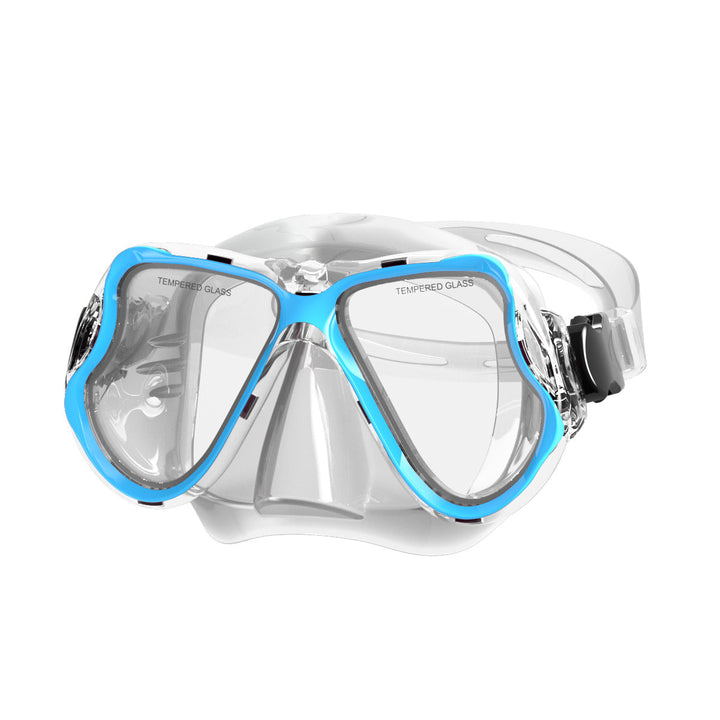Diving mask with wide field of vision and impact-resistant design Kalsten