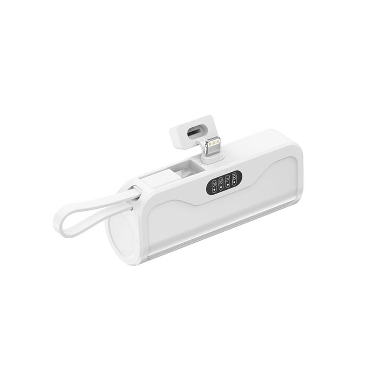 Portable power bank with integrated charging cable and automatic charging detection Kalsten