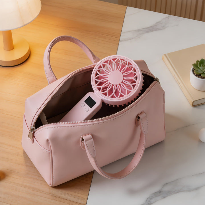 Women Portable Mini Fan with Digital Control Kalsten