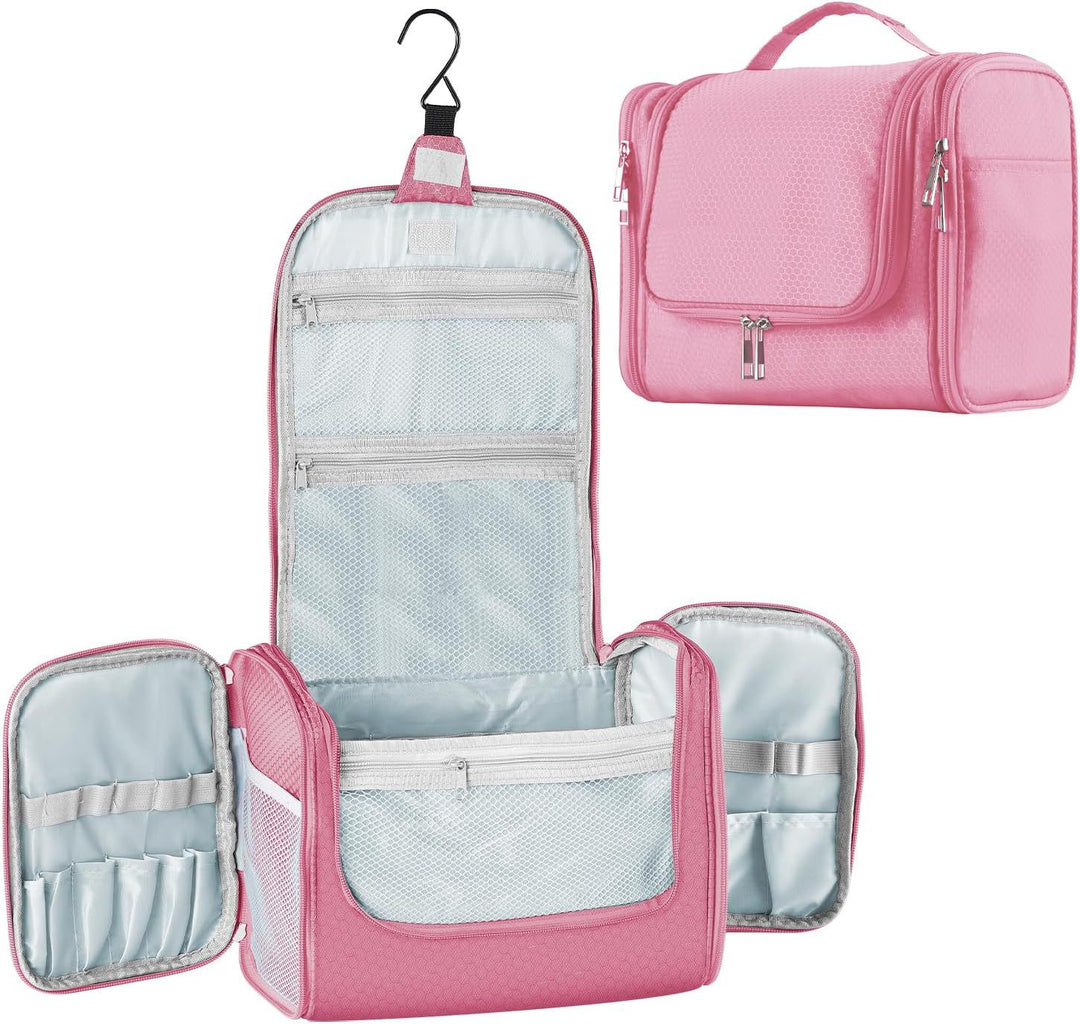 Cosmetic organizer with hooks and multiple compartments Kalsten