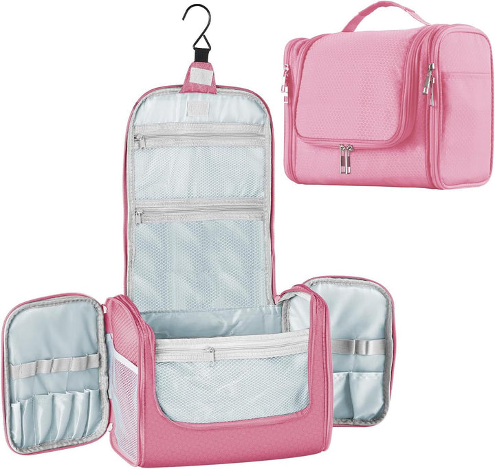 Cosmetic organizer with hooks and multiple compartments Kalsten