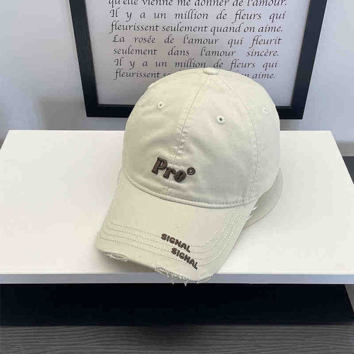 Women's Casual Distressed Embroidered Baseball Cap Kalsten