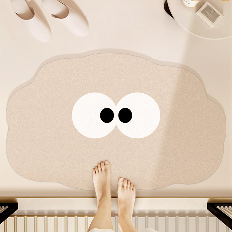 Whimsical Cartoon-Themed Bath Mat Kalsten