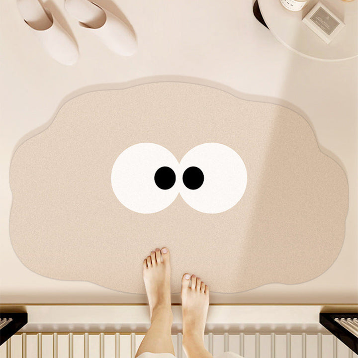 Whimsical Cartoon-Themed Bath Mat Kalsten