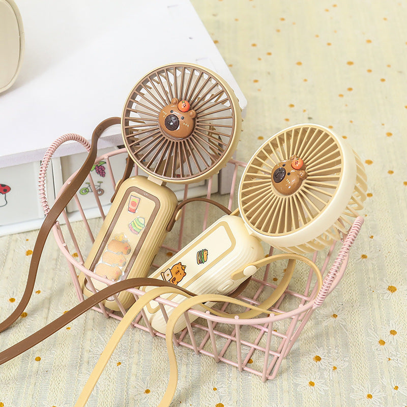 Women's Portable Mini Hand Fan with Cute Animal Design Kalsten