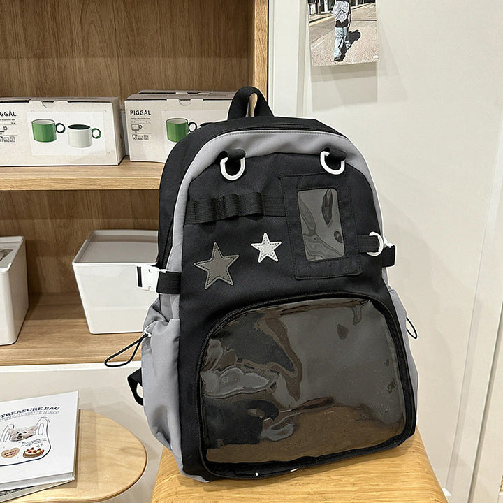 Cute Detailed Pocket School Backpack