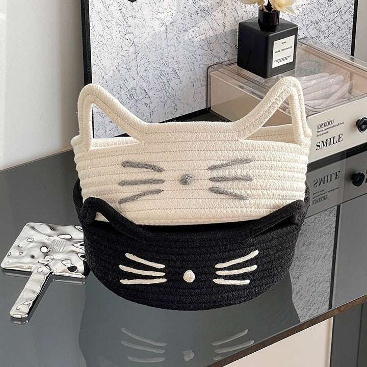 Women Playful Storage Basket in Cat Design Kalsten
