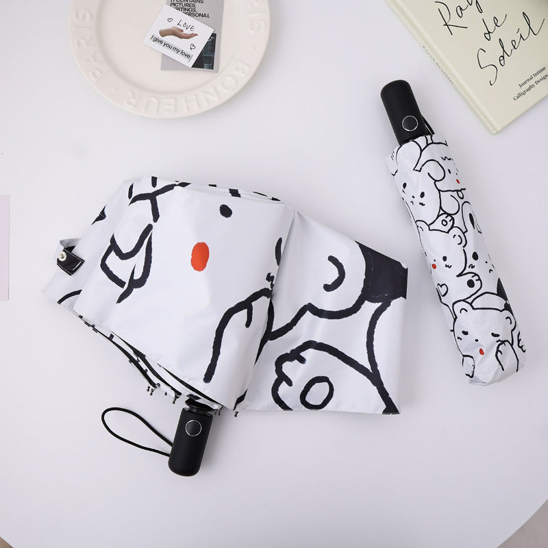 Women's Folding Umbrella with Creative Animal Design Kalsten
