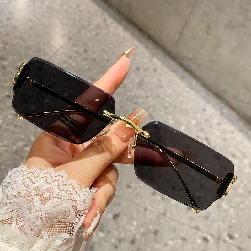 Ladies elegant square sunglasses with stylish tortoiseshell pattern and UV protection Kalsten