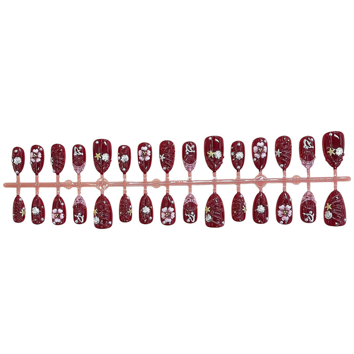 Artistic Floral Design Press-On Nail Set Kalsten 1787225330