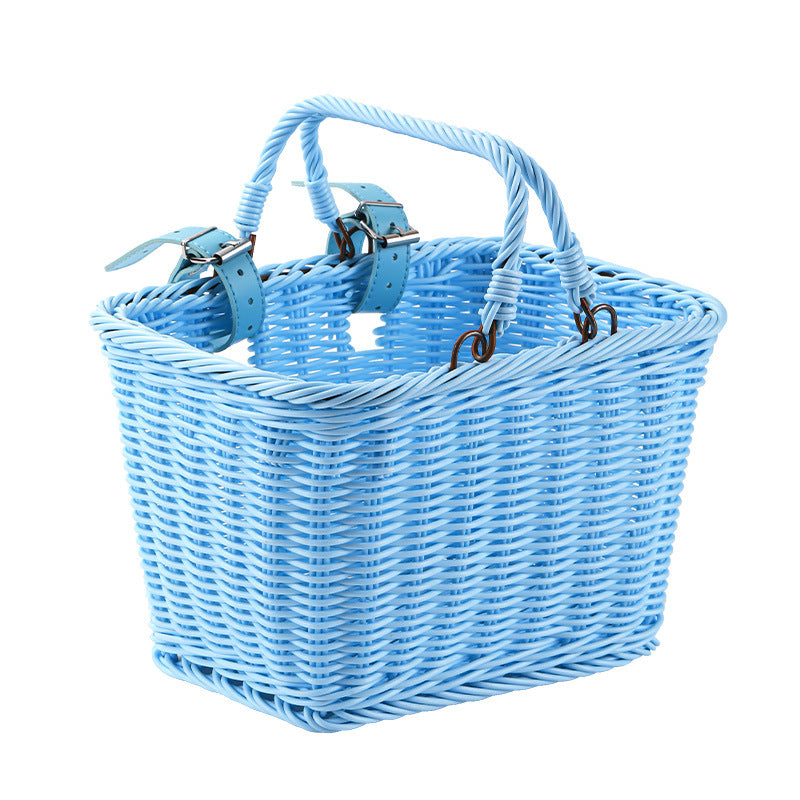 Women Handmade Basket with Leather Handles Kalsten