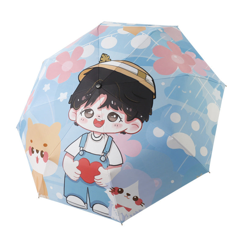 Ladies child-friendly umbrella with playful design Kalsten
