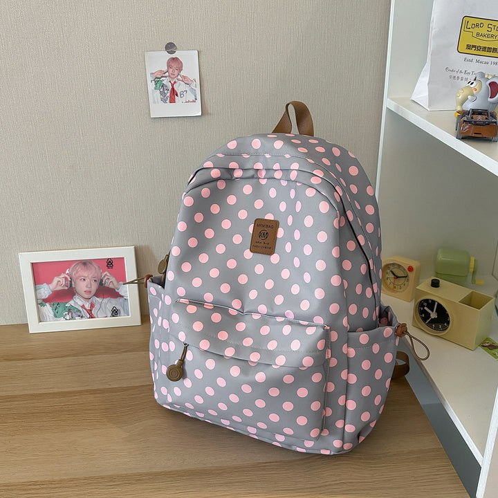 Casual Polka Dot School Backpack