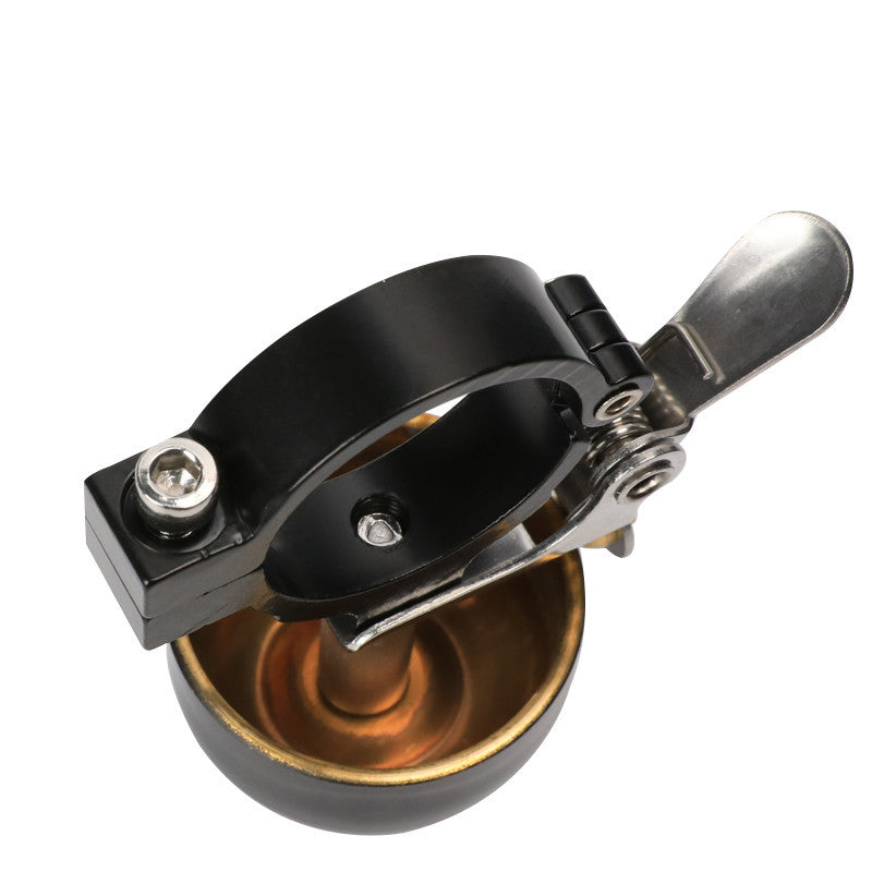 precision engineered bicycle handlebar bell with universal adjustable clamp Kalsten