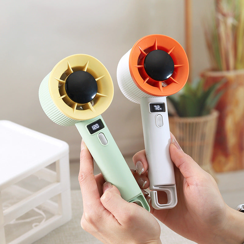 Unisex Portable Hand Fan with Digital Control and Ergonomic Kalsten
