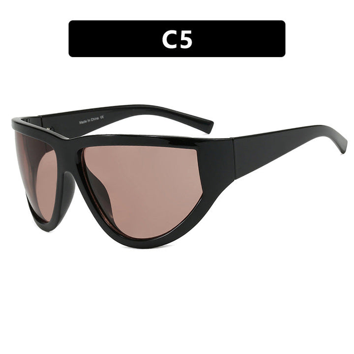 Women's futuristic sunglasses with sporty design and flexible lenses Kalsten