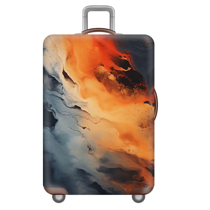 Unisex nan robust hard-shell suitcase with artistic face portrait print and 360° wheels Kalsten