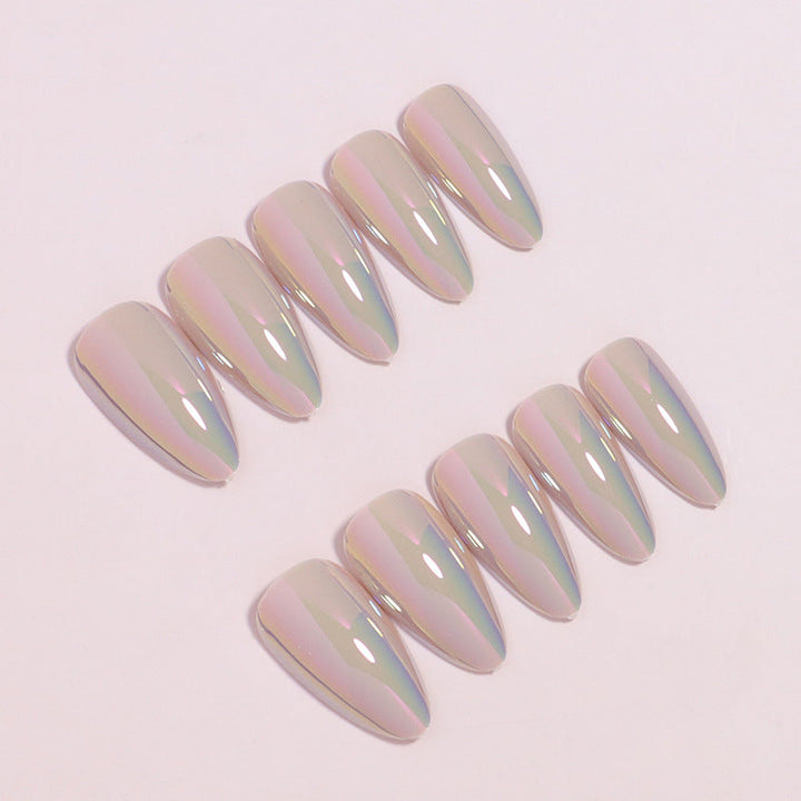 Iridescent Press-On Nail Tips Kalsten