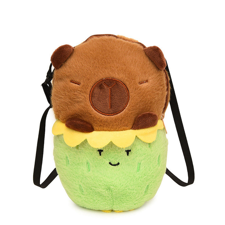 Plush Shoulder Bag with Cute Dessert Design Kalsten