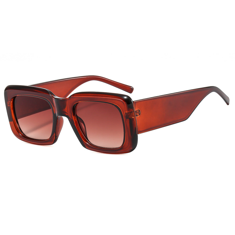 Women oversized sunglasses with square frame and transparent design Kalsten